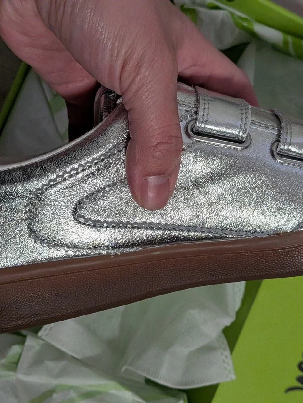 New Sam Edelman Silver Talia Sneakers